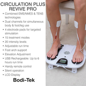 Bodi-Tek CIRCULATION PLUS REVIVE PRO list of product features
