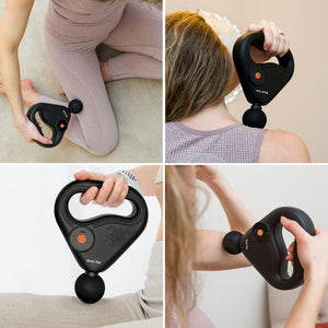 SPORTS PERCUSSION MASSAGE GUN WITH LATERAL ACTION MASSAGE BELT