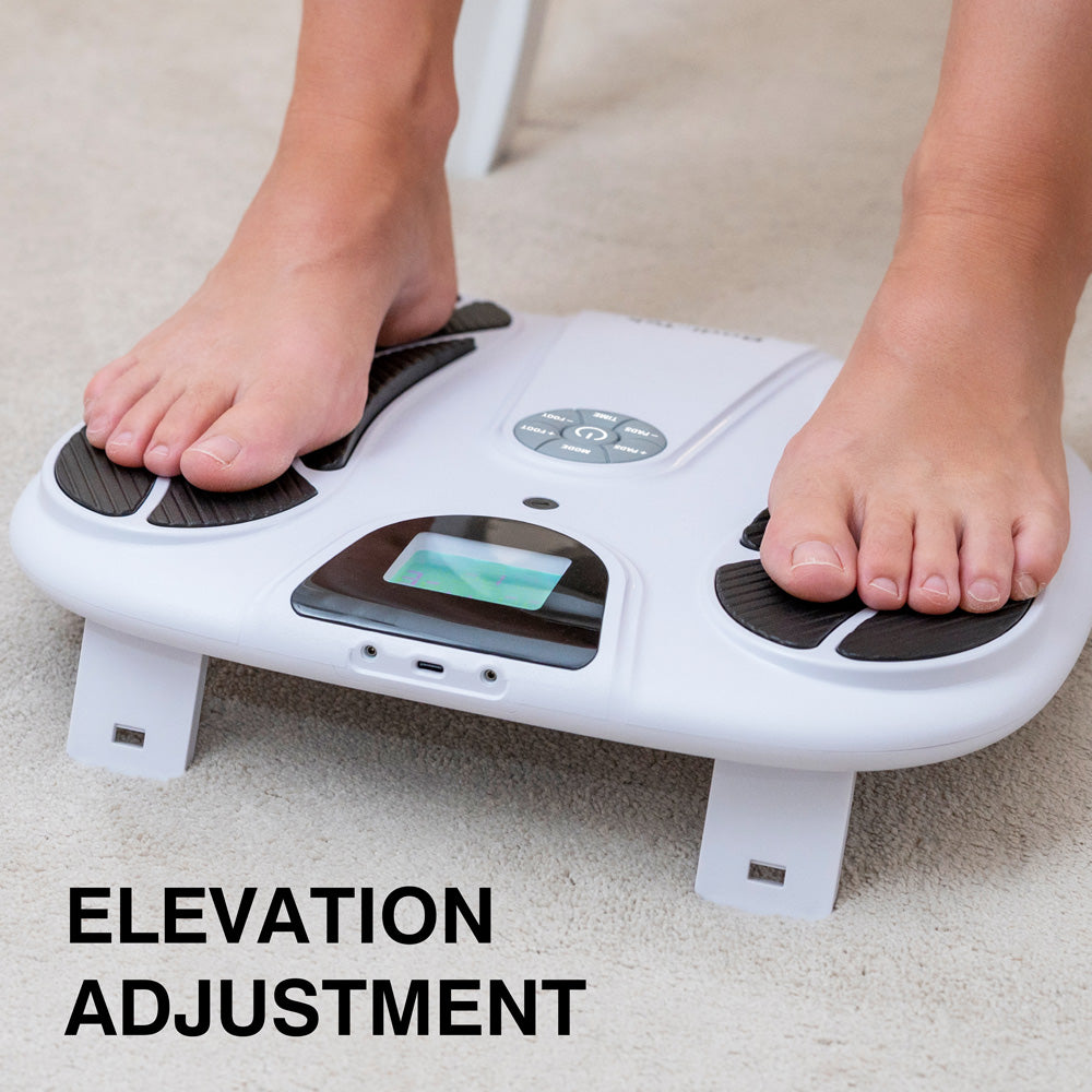 Bodi-Tek CIRCULATION PLUS REVIVE PRO unit with text 'elevation adjustment'