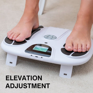 Bodi-Tek CIRCULATION PLUS REVIVE PRO unit with text 'elevation adjustment'