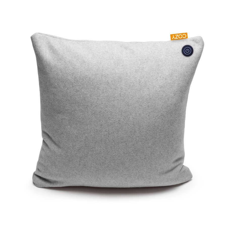 Grey Square Heated Cushion