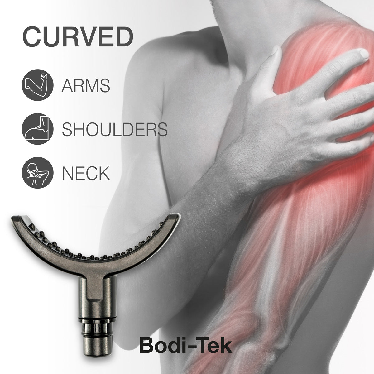 Curved attachment for Deep Tissue Sports Massager