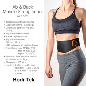 Ab & Back Muscle Strengthener with heat